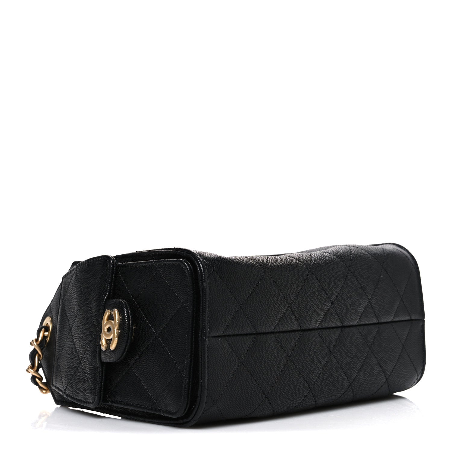 Caviar Quilted Mini Chanel 25 Handbag Black