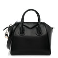 Shiny Lord Calfskin Small Antigona Black