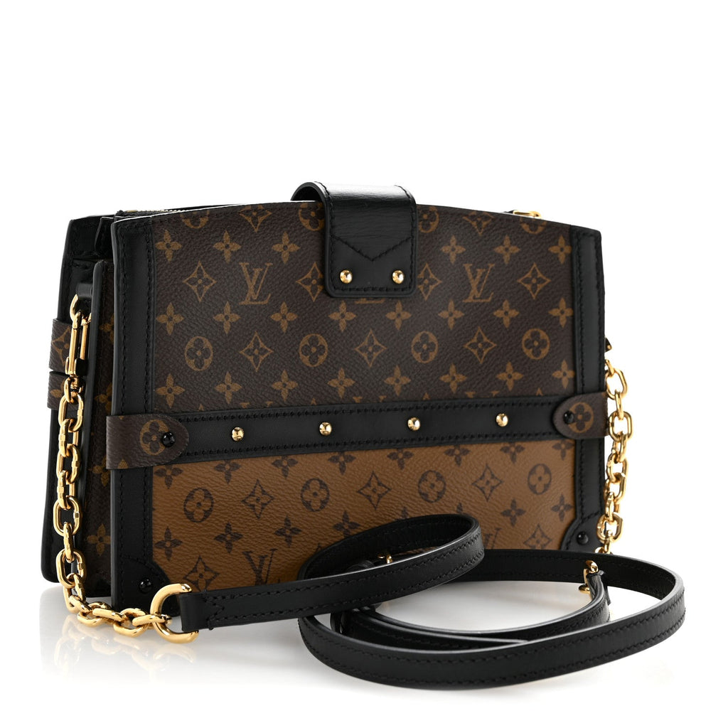 Reverse Monogram Trunk Clutch