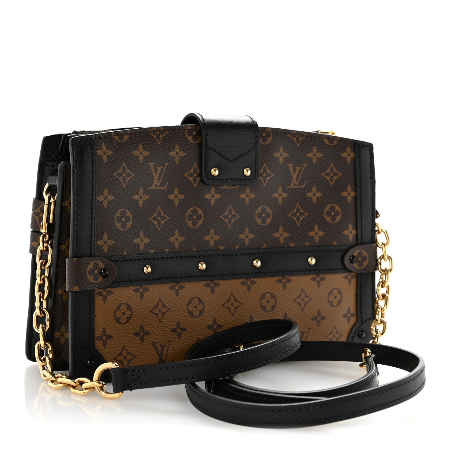 Reverse Monogram Trunk Clutch