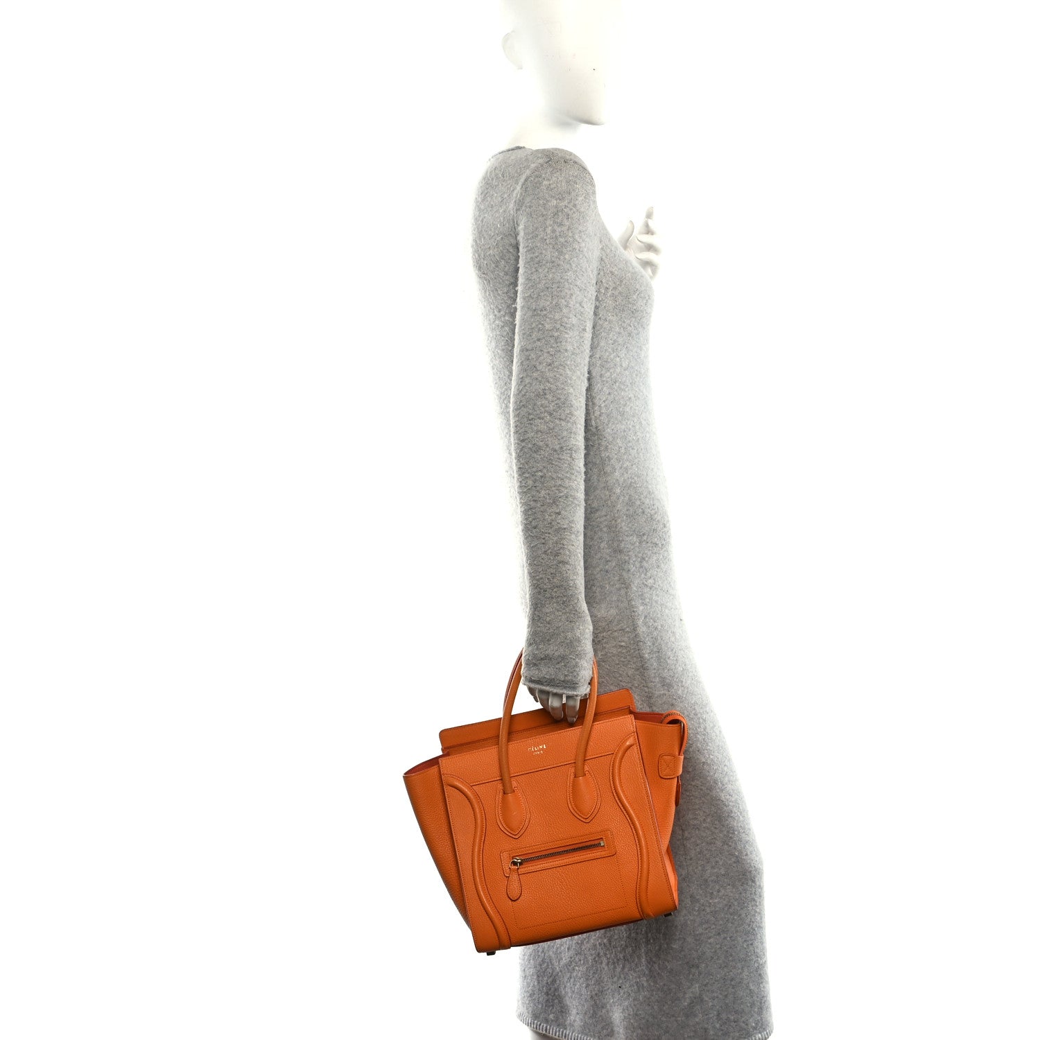 Goatskin Micro Luggage Light Orange