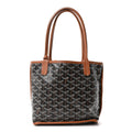 Goyardine Reversible Mini Anjou Black Gold