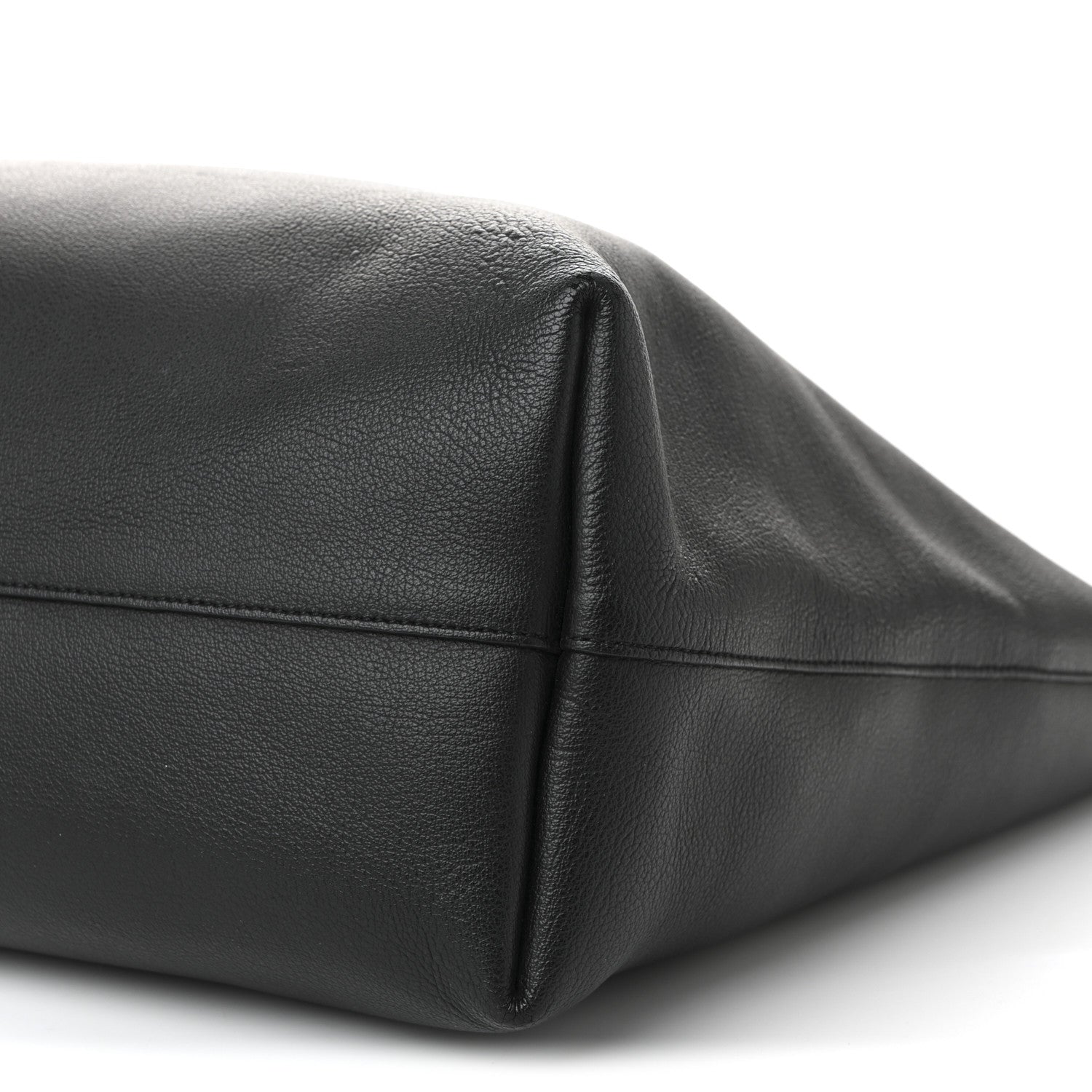 Calfskin Large Shopping Tote Black