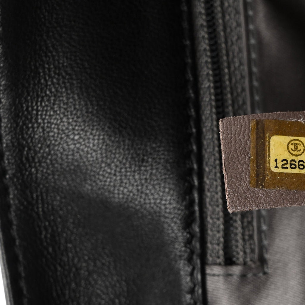 Lambskin Pearl Obsession Flap Black