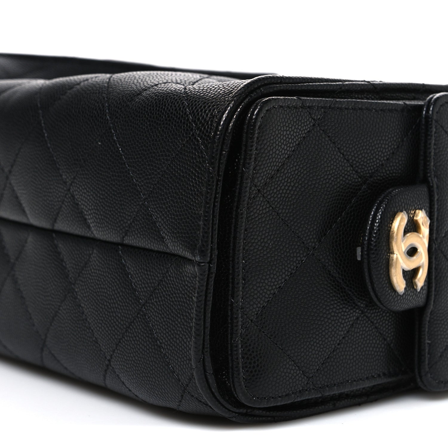 Caviar Quilted Mini Chanel 25 Handbag Black Black