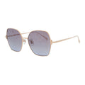 Chopard Sunglasses Butterfly Full Rim, Gold Frame and Blue Grey Lens SCHL02M300L
