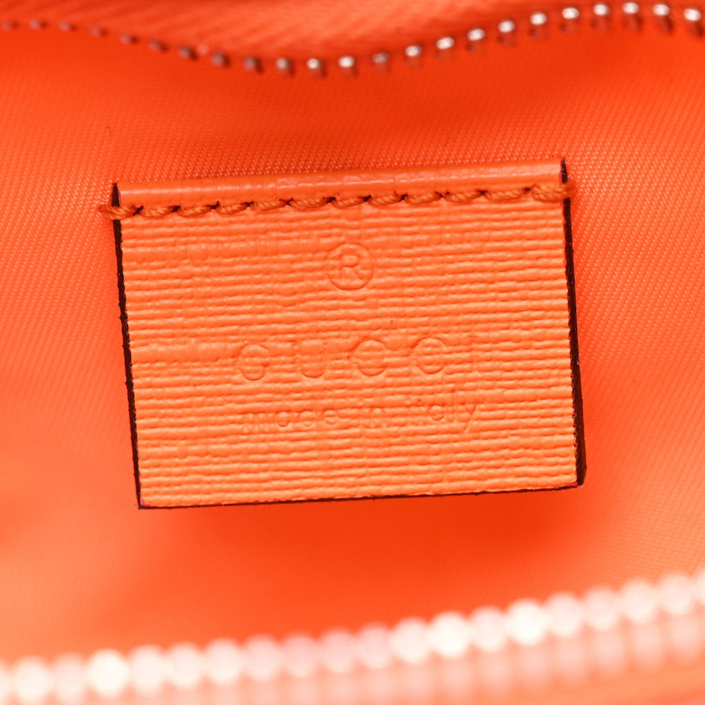 GG Supreme Monogram Banana Childrens Belt Bag Beige Ebony Multicolor Carrot Orange
