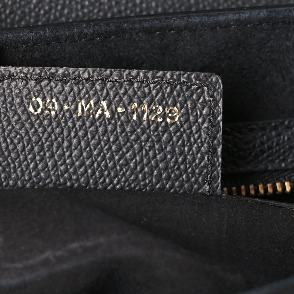 Grained Calfskin Saddle Bag Black