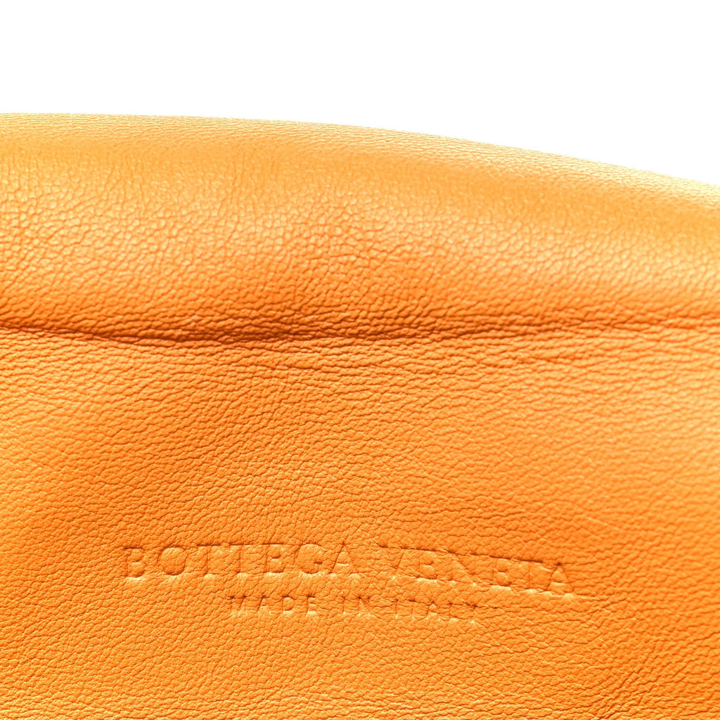 Nappa Intrecciato Drawstring Messenger Flap Orange