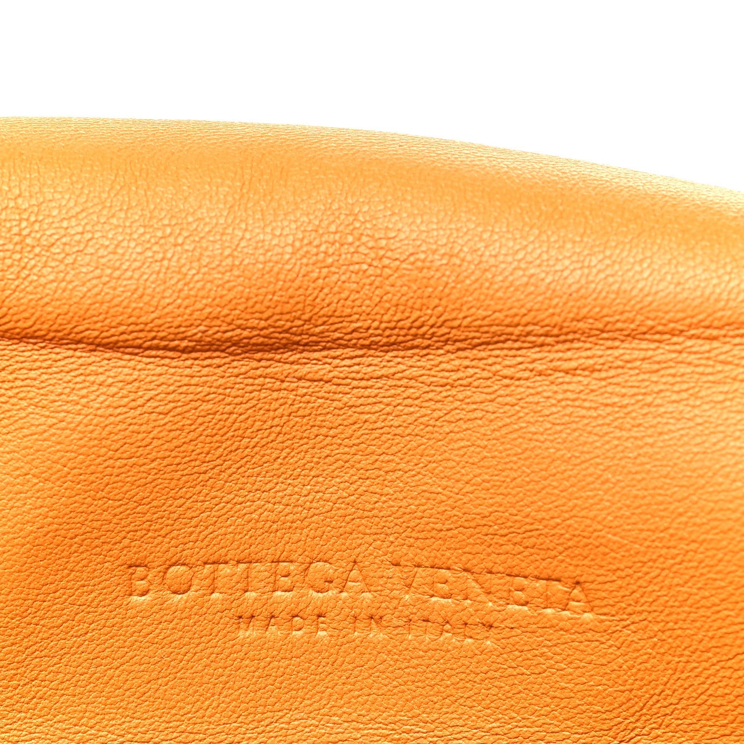 Nappa Intrecciato Drawstring Messenger Flap Orange