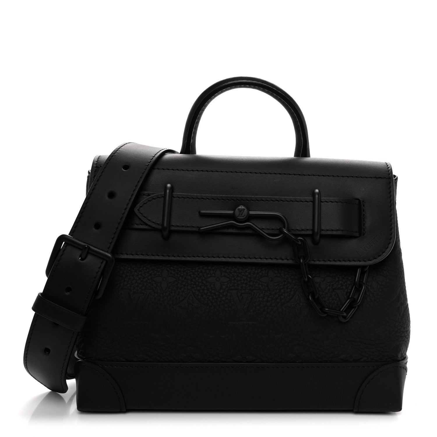 Taurillon Monogram Steamer PM NM Black