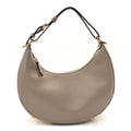 Vitello Grace Matte Small Fendigraphy Hobo Bag Tortora