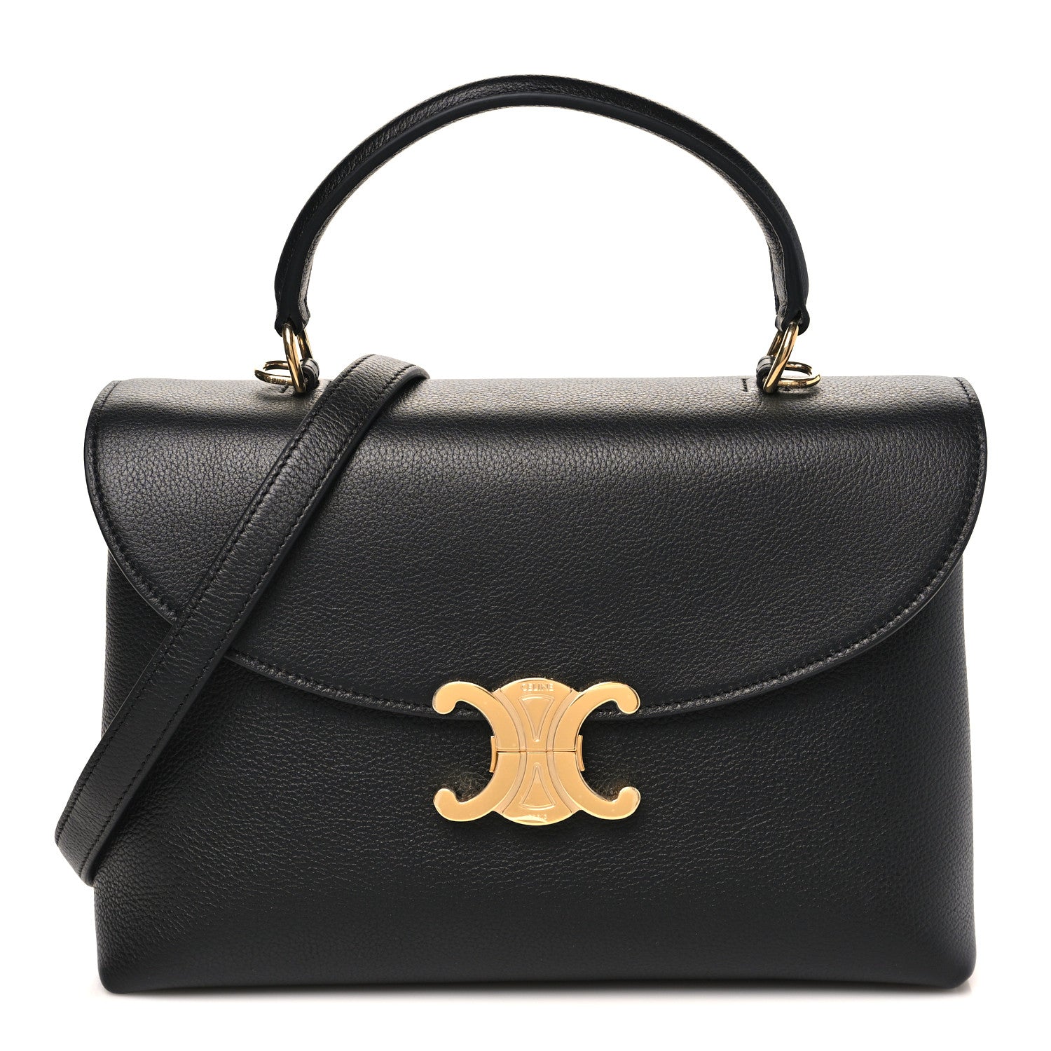 Supple Grained Calfskin Medium Nino Black