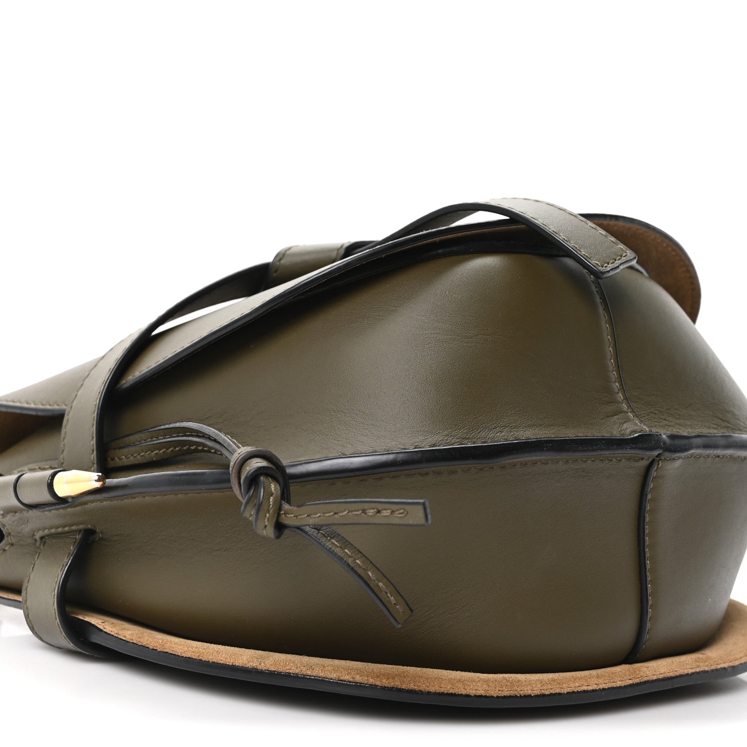 Calfskin Jacquard Small Gate Dual Bag Autumn Green
