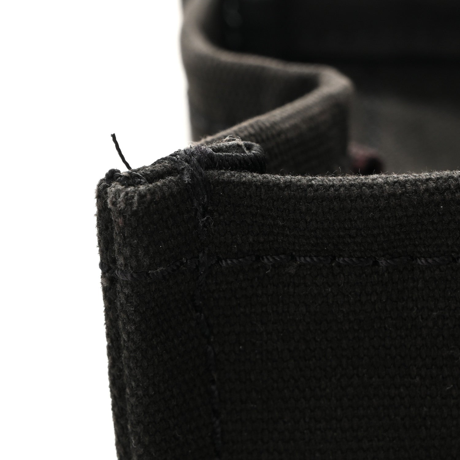 Cotton Canvas Small The Traveler Tote Bag Black