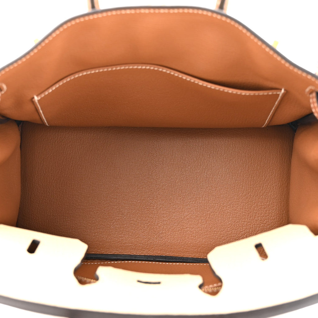 Togo Horseshoe Birkin 25 Trench Gold