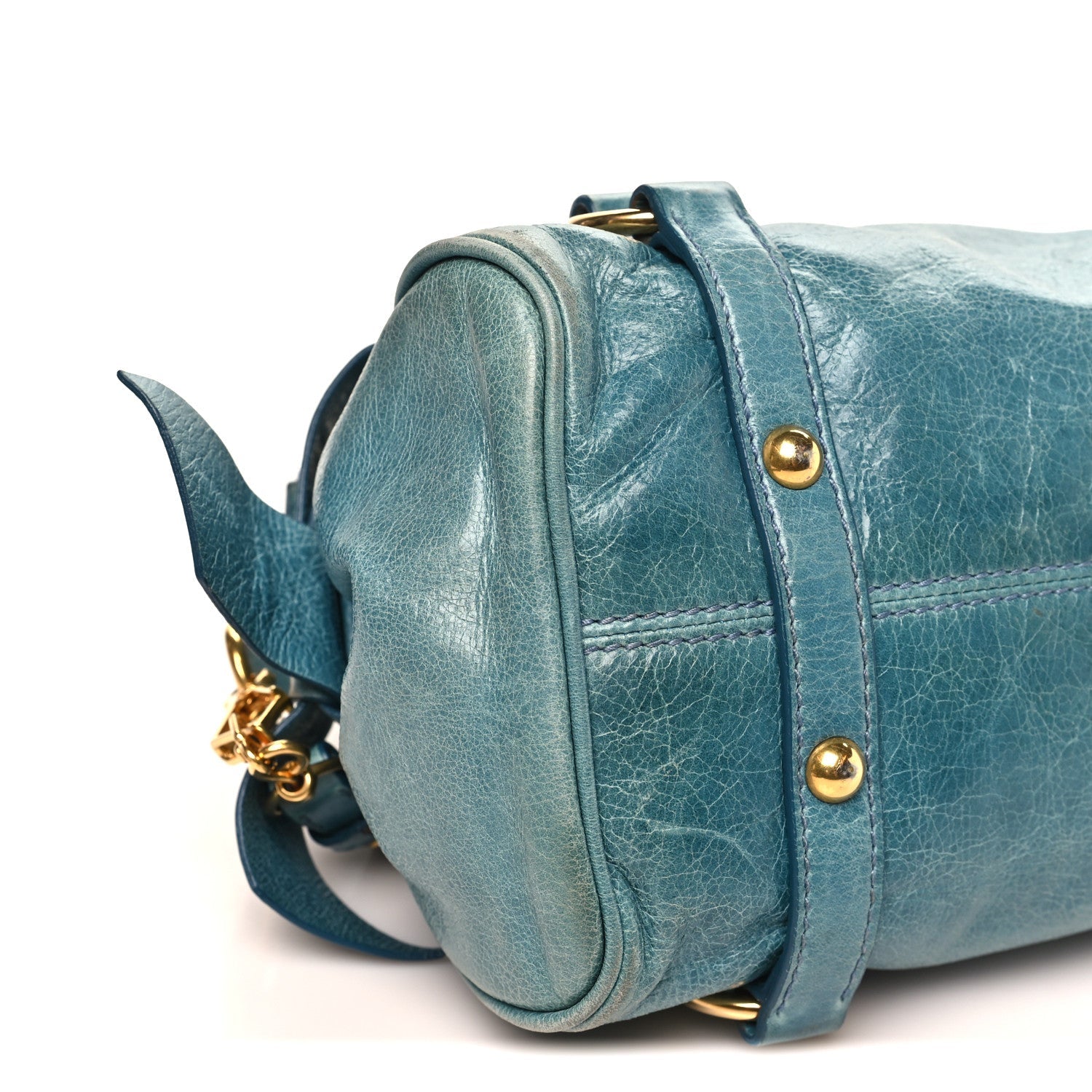 Vitello Lux Mini Bow Bag Blue