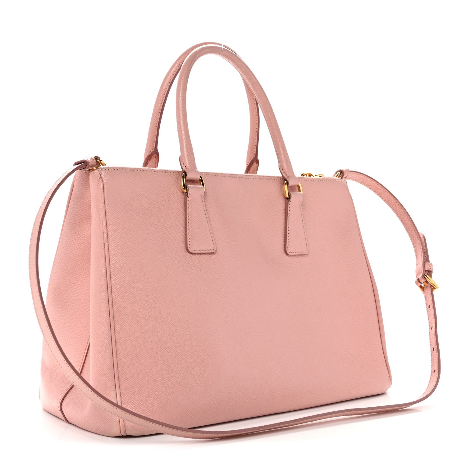 Saffiano Medium Galleria Double Zip Tote Orchidea