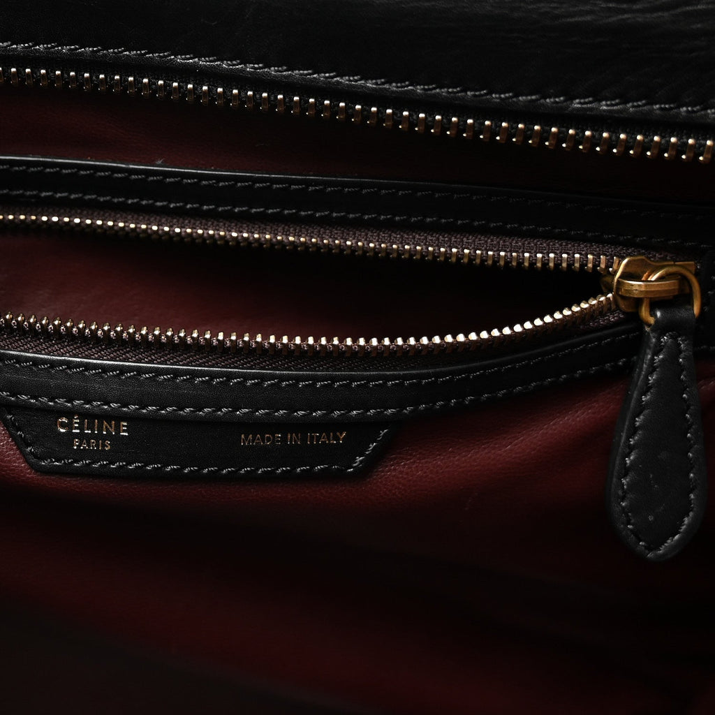 Smooth Calfskin Mini Tri-Color Luggage Grey