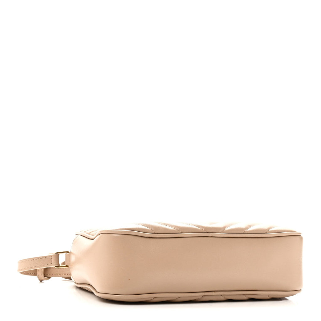 Calfskin Matelasse Monogram Lou Camera Bag Dark Beige