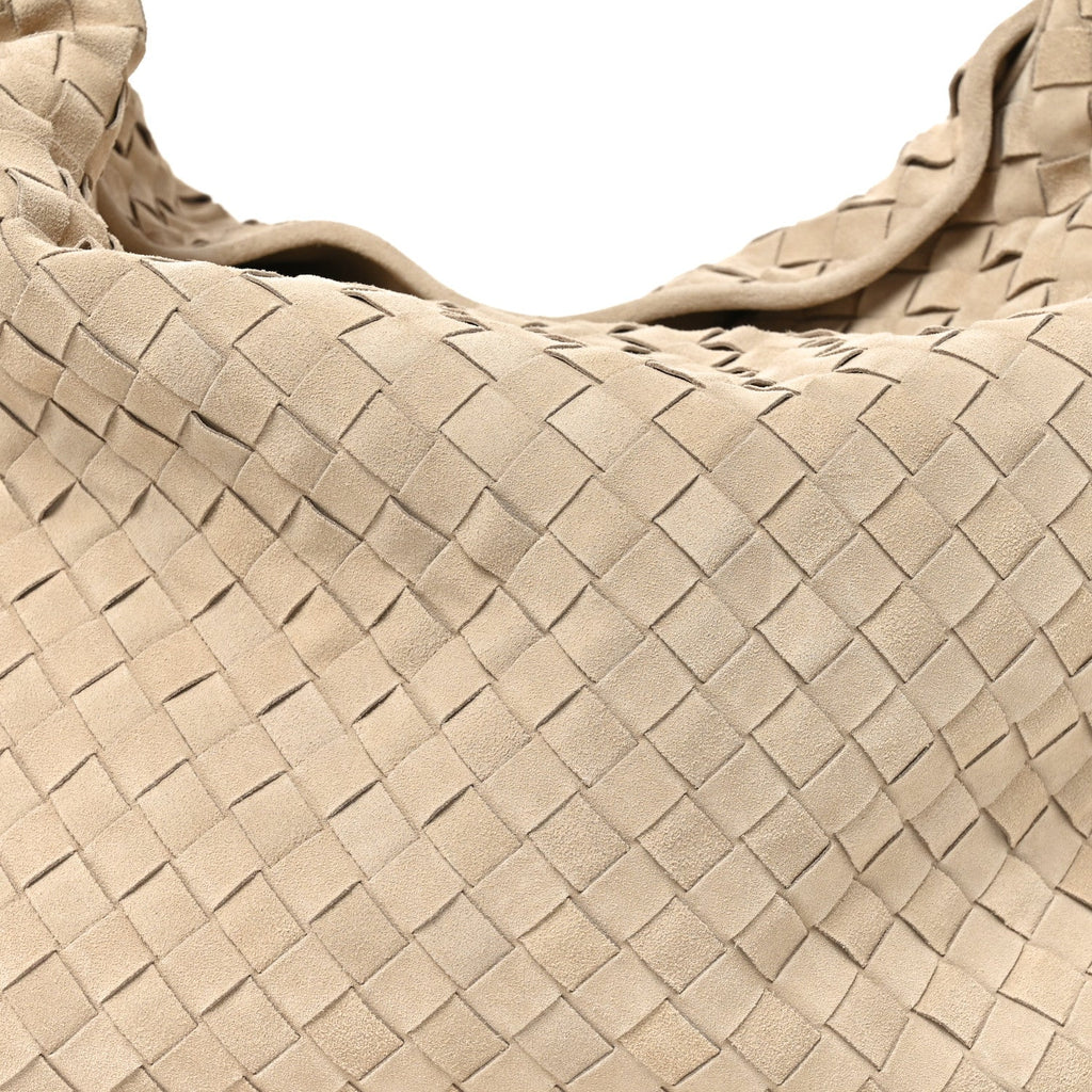 Suede Intrecciato Large Hop Ecru