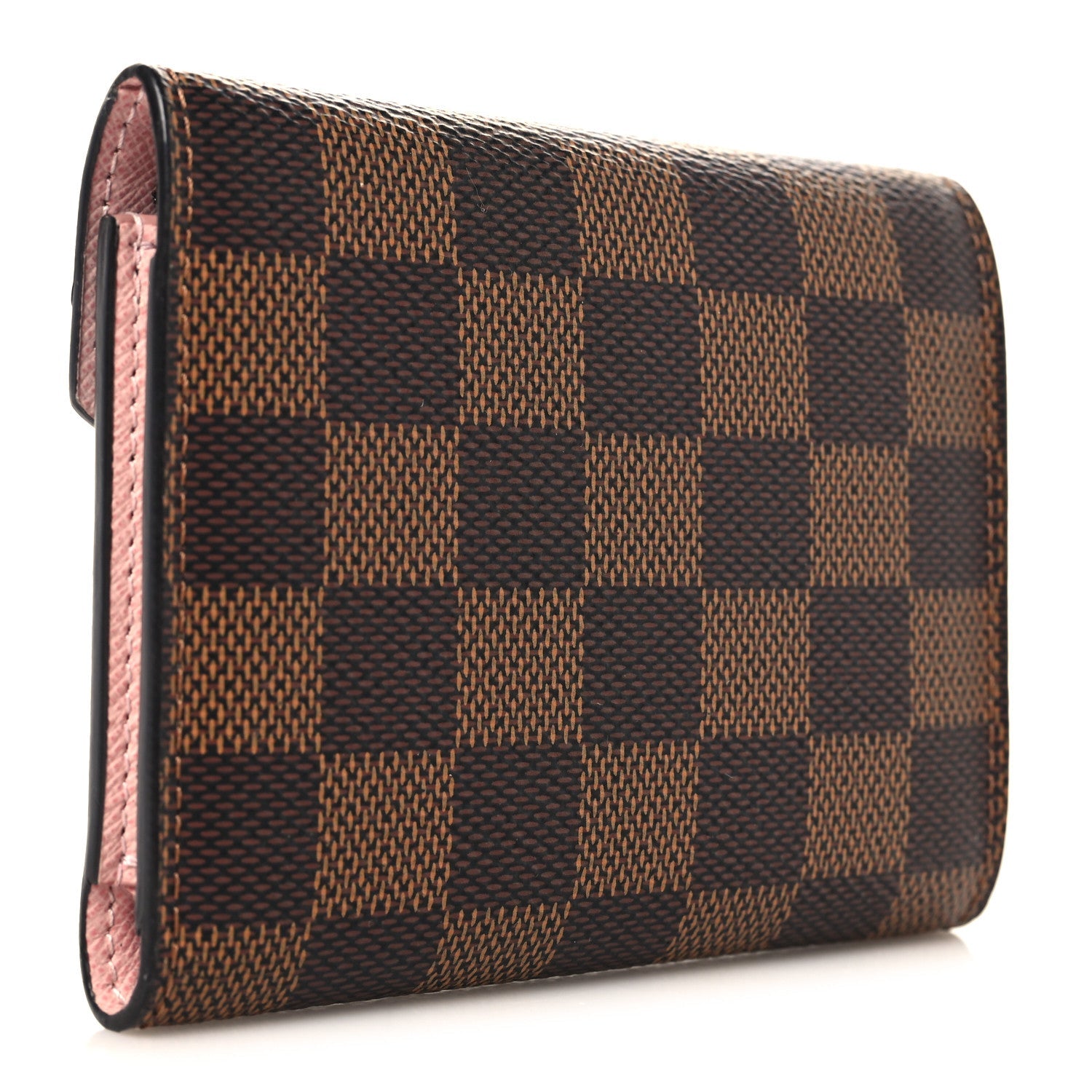 Damier Ebene Victorine Wallet Rose Ballerine