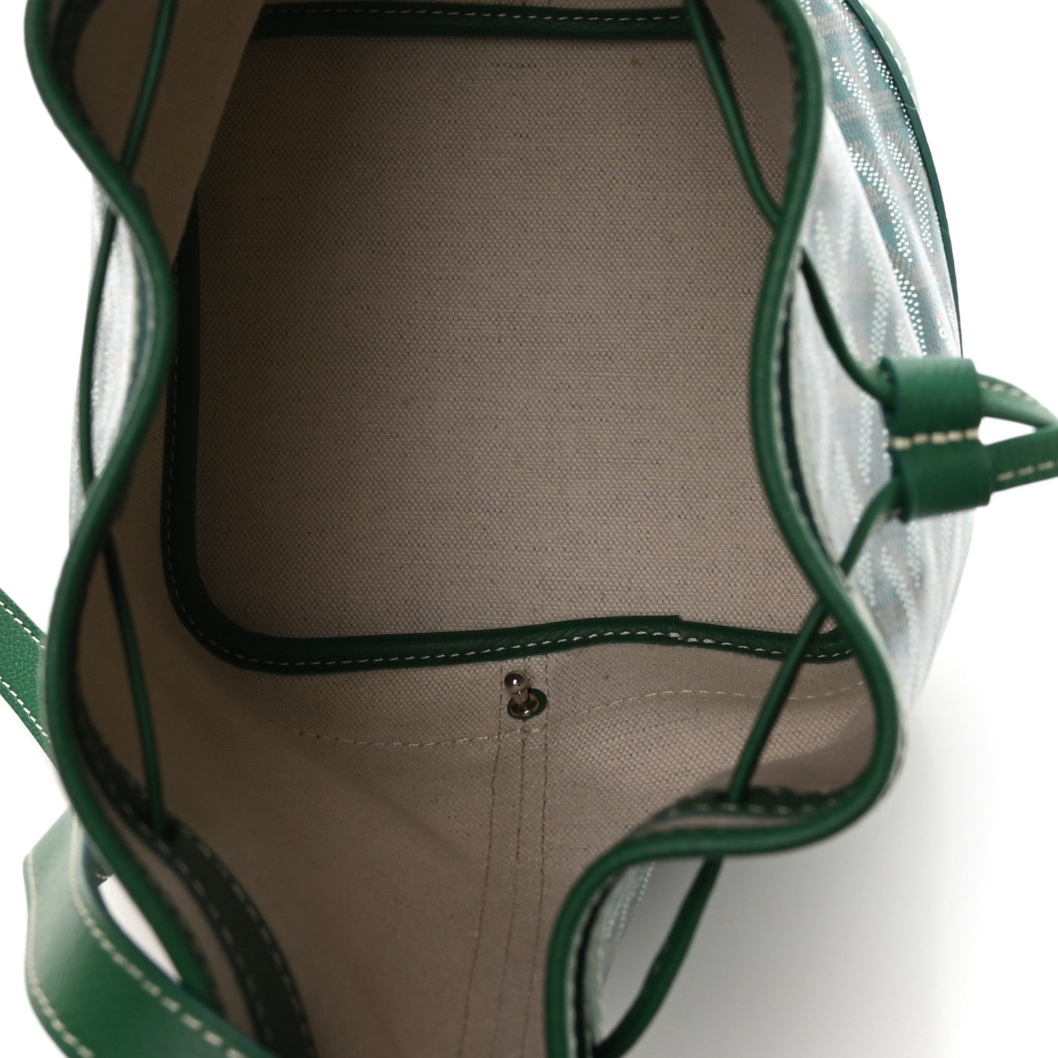 Goyardine Petit Flot Bucket Bag PM Green