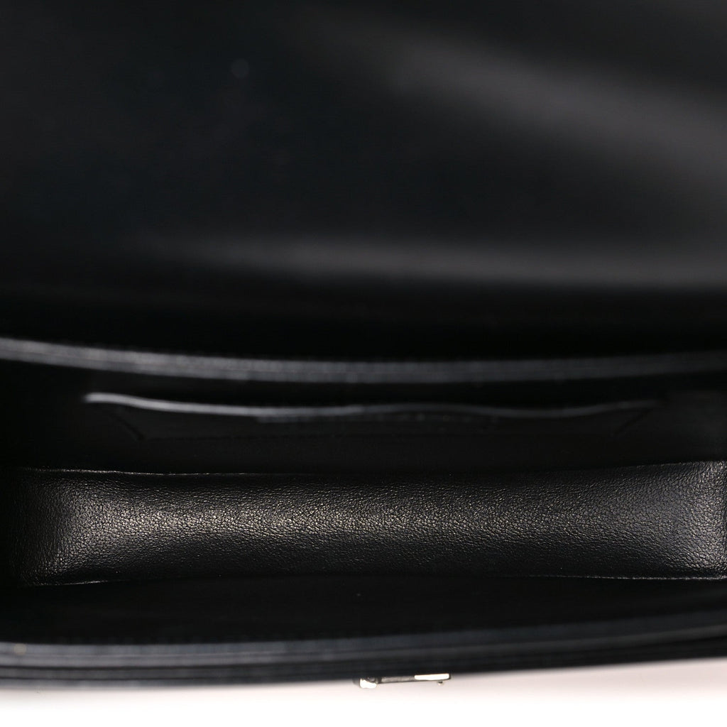 Box Calfskin Monogram Medium Solferino Satchel Black