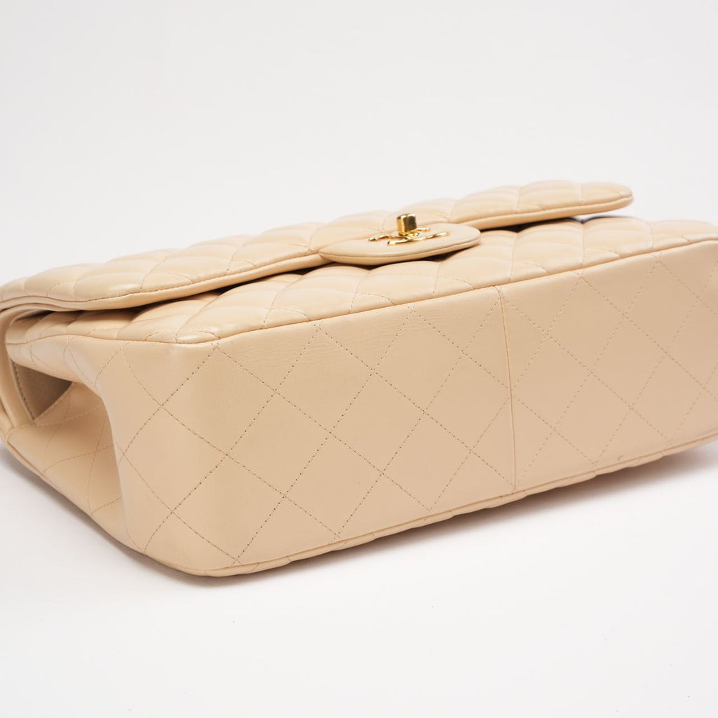 Chanel Classic Jumbo Double Flap Lamb Beige 2011