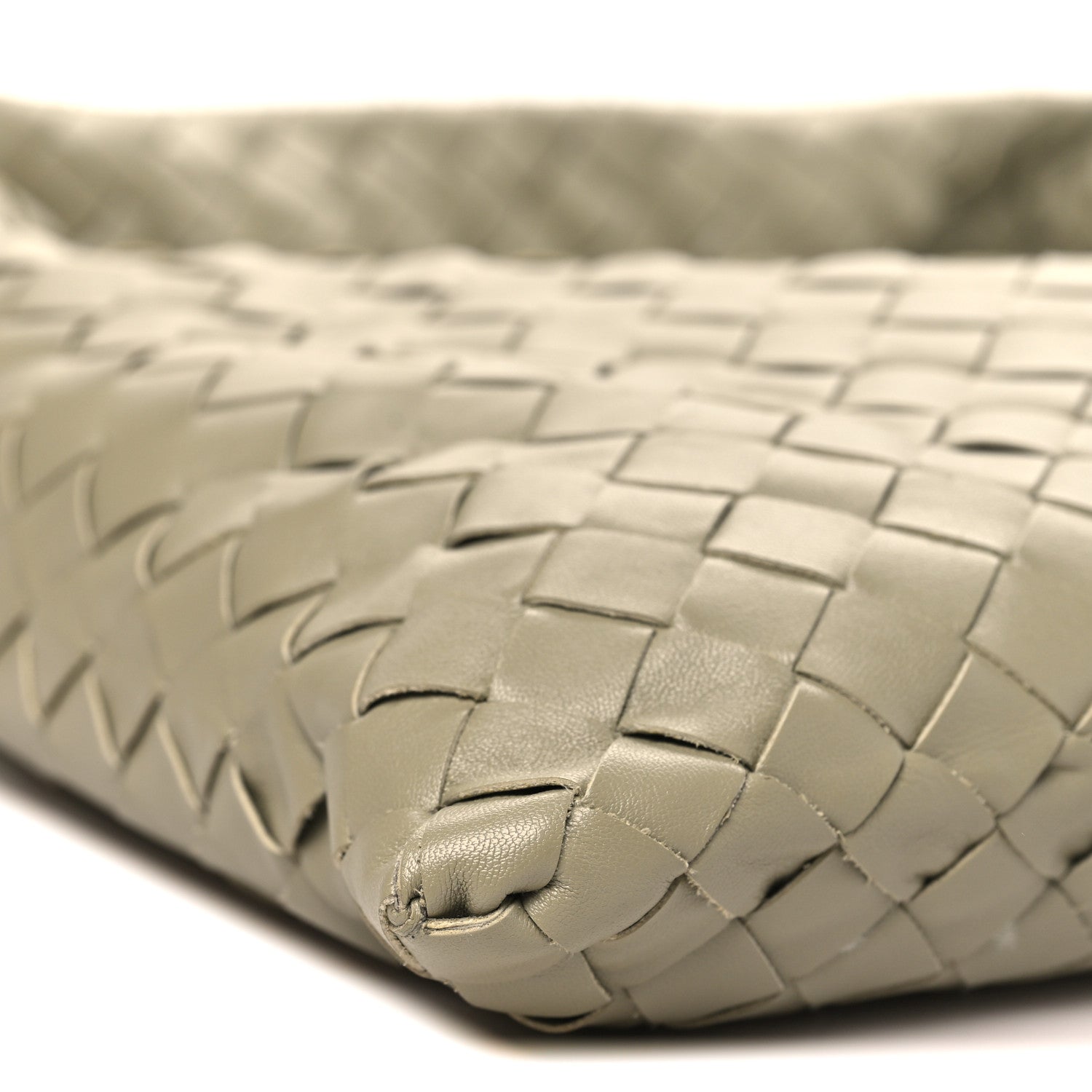 Calfskin Intrecciato Small Hop Travertine