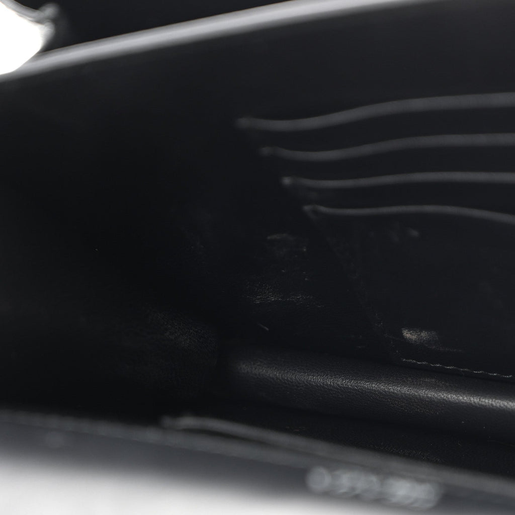 Saffiano City Calf Mini Envelope Bag Black