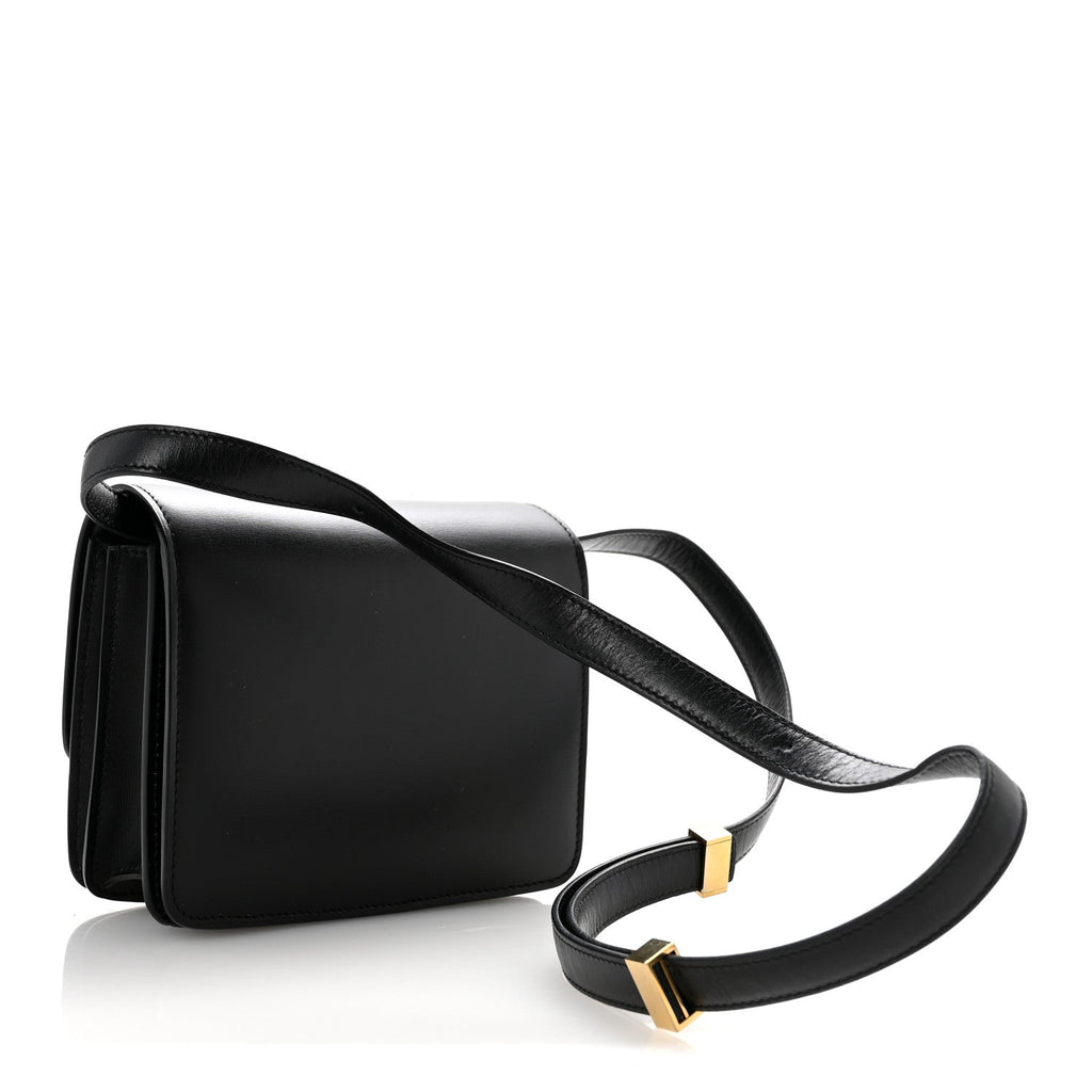 Box Calfskin Small Classic Box Flap Bag Black