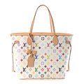 LV X TM Monogram Multicolor Neverfull MM White