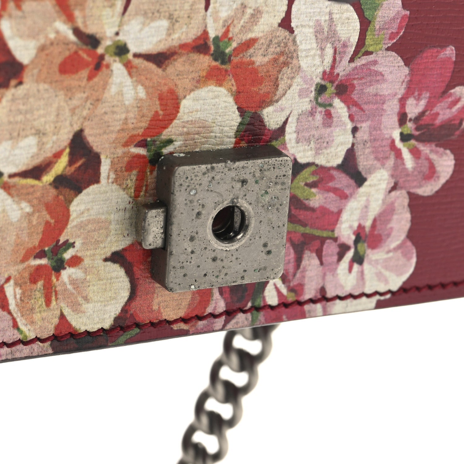 Calfskin Blooms Print Small Dionysus Shoulder Bag Romantic Cherry Multicolor