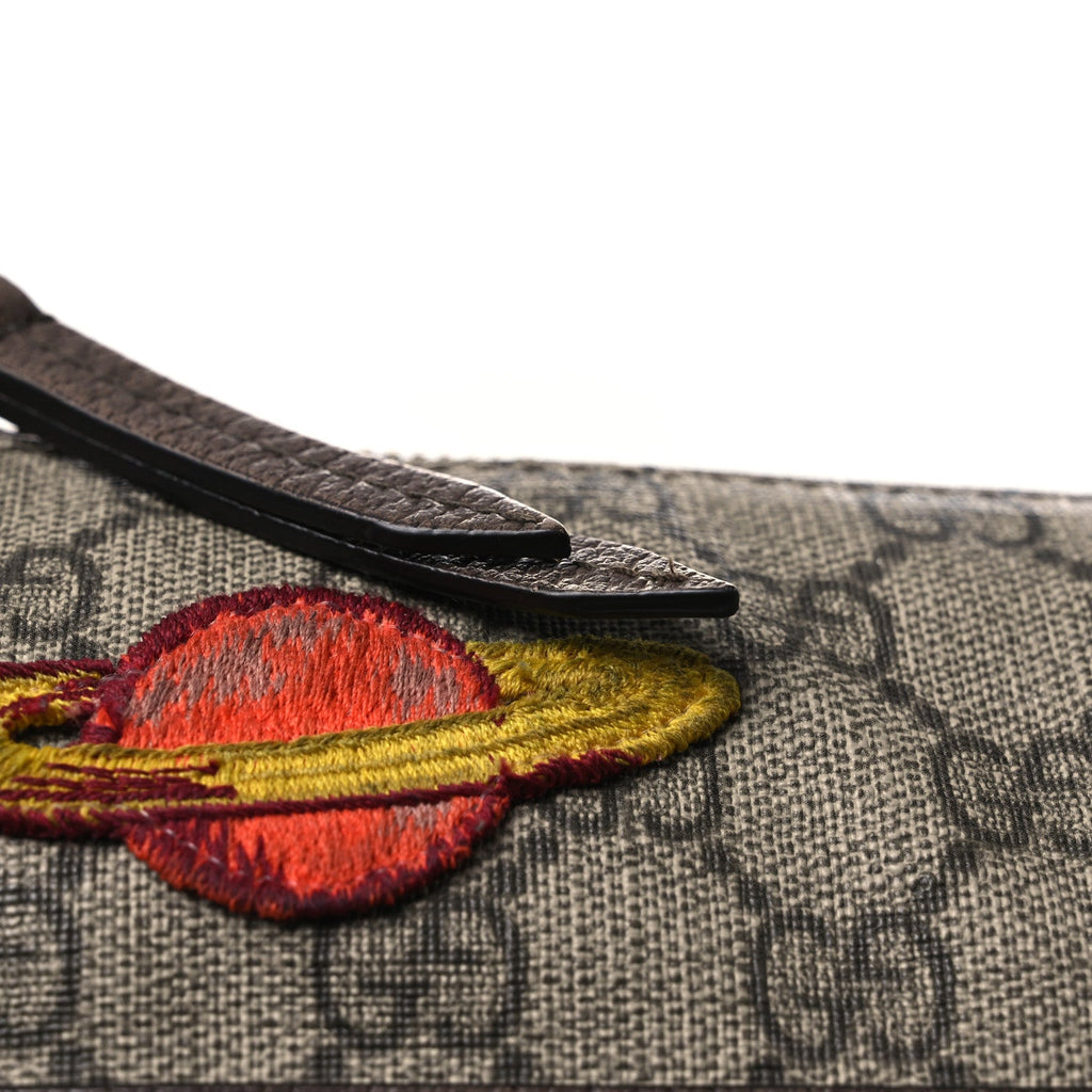 Soft GG Supreme Monogram Courrier Web Medium Flat Messenger Bag Beige New Acero Multicolor