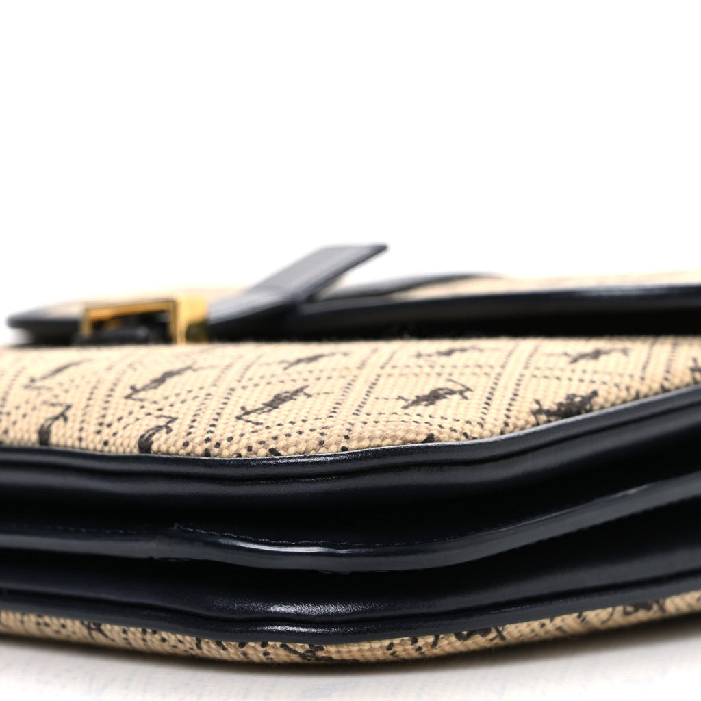 Canvas Small Le Monogramme Satchel Beige Black