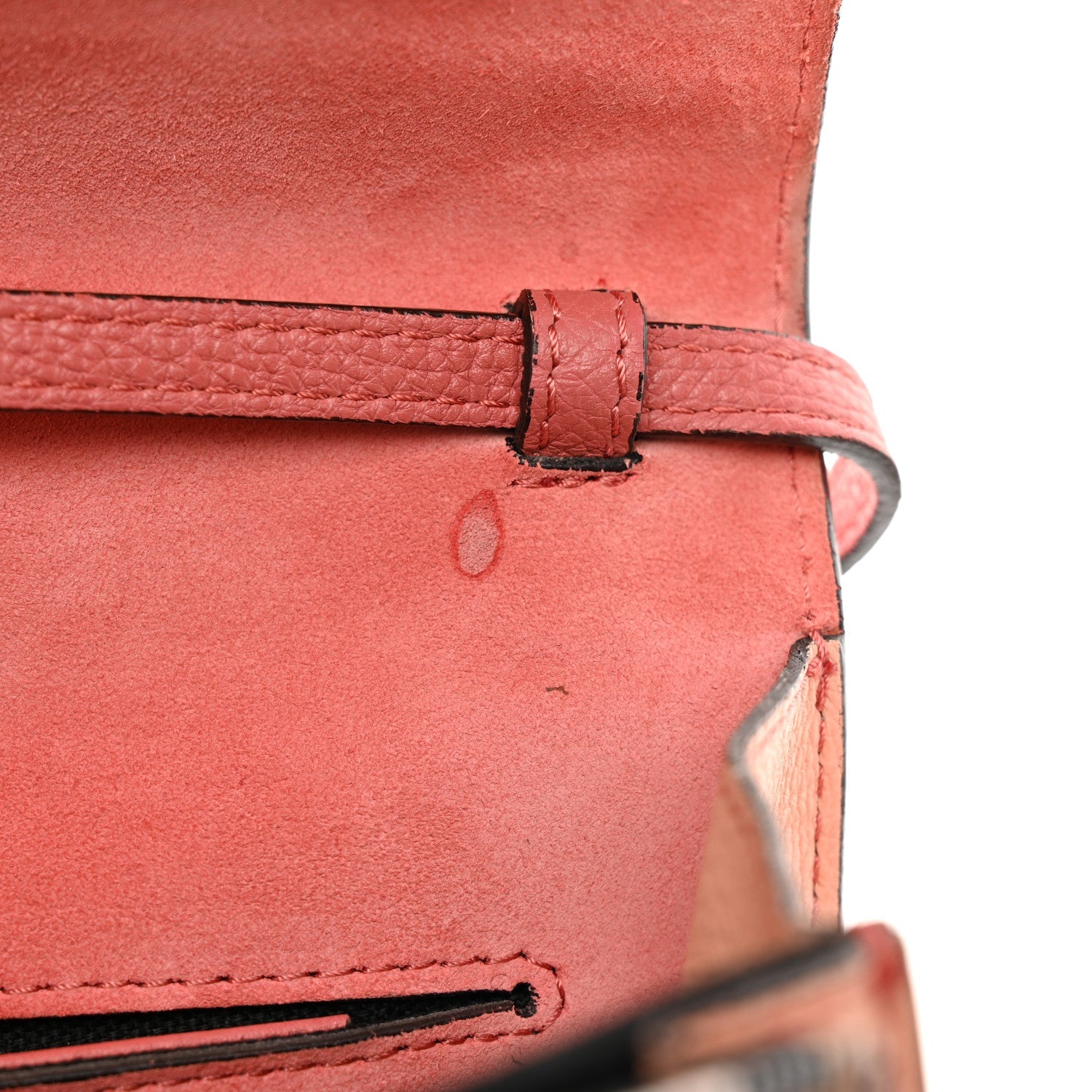 Derby Calfskin House Check Small Macken Crossbody Bag Copper Pink