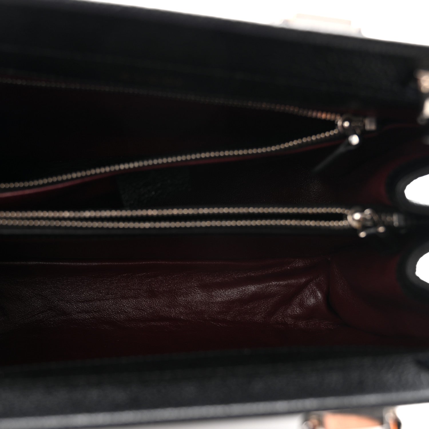 Grainy Calfskin Small Zumi Top Handle Bag Black