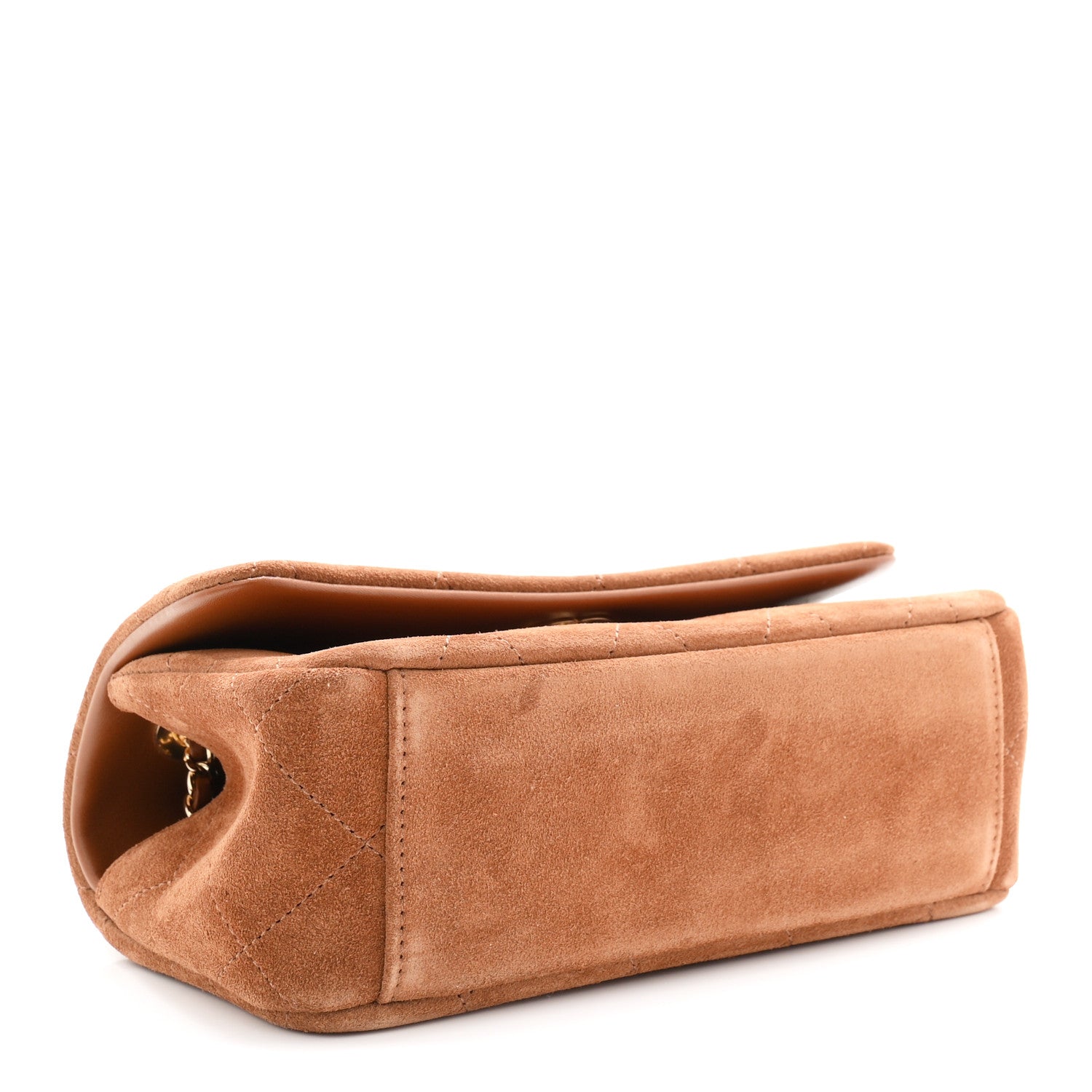 Suede Calfskin Small Eyes On You Flap Camel
