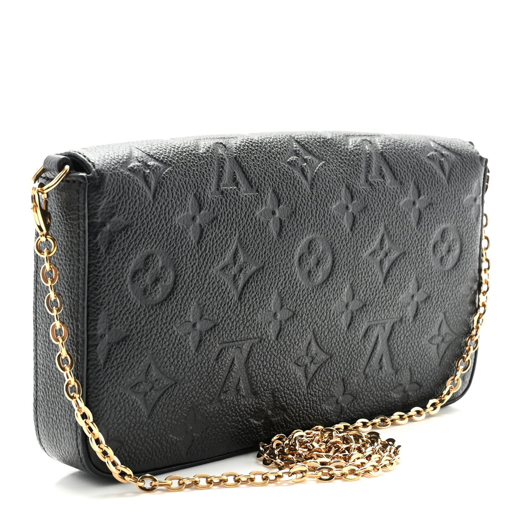 Empreinte Pochette Felicie Chain Wallet Black