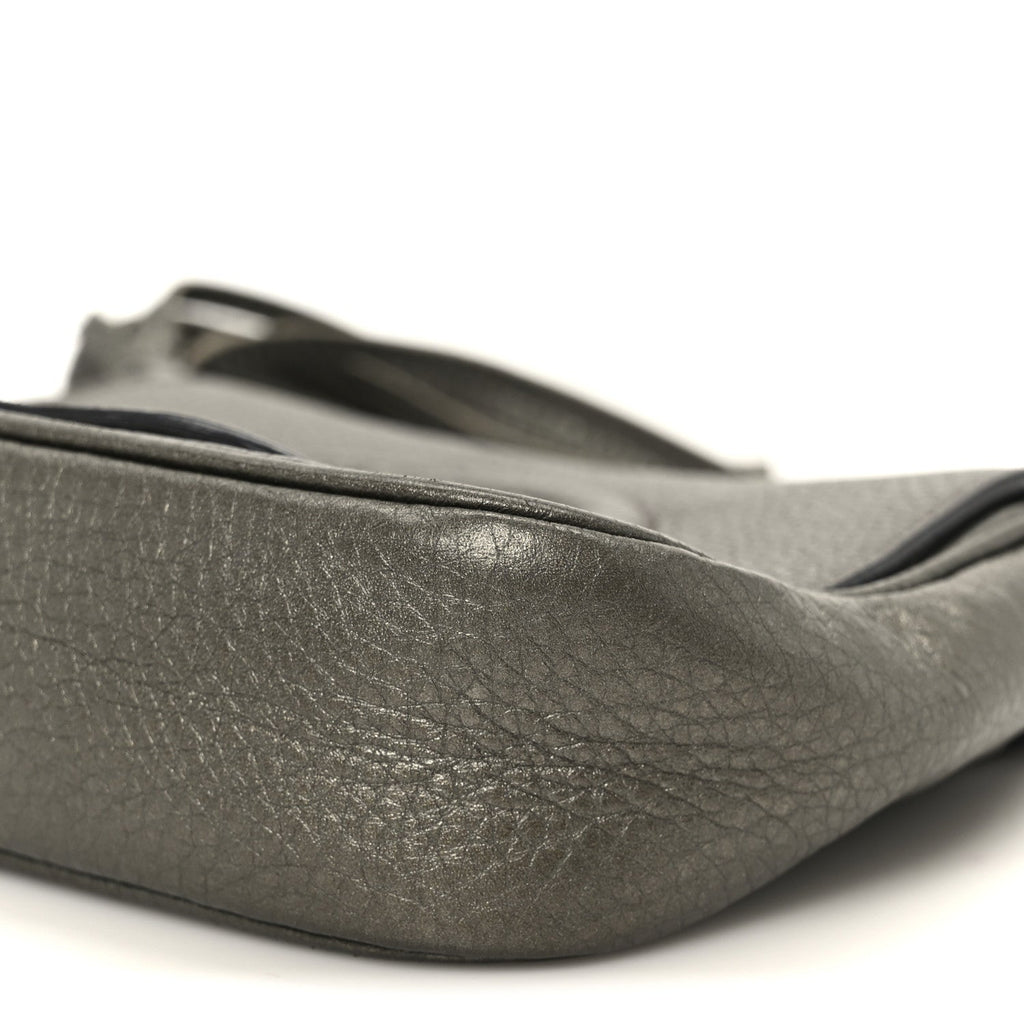 Metallic Pebbled Calfskin Small Soho Flap Crossbody Sasso