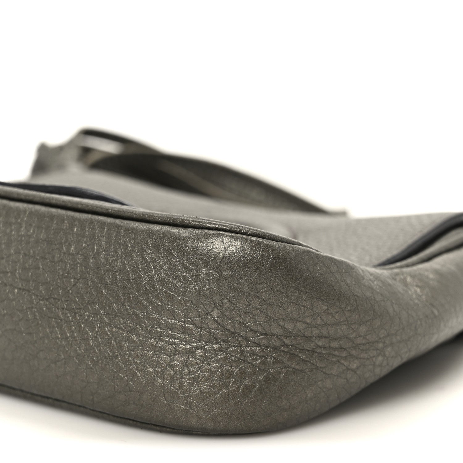 Metallic Pebbled Calfskin Small Soho Flap Crossbody Sasso