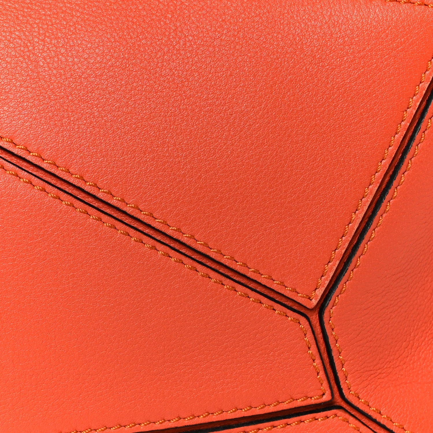 Calfskin Small Puzzle Bag Orange