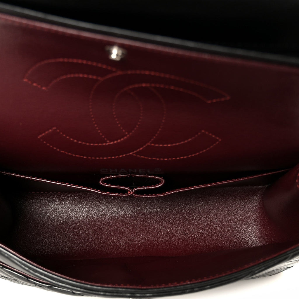 Aged Calfskin Quilted 2.55 Reissue 225 Flap Black