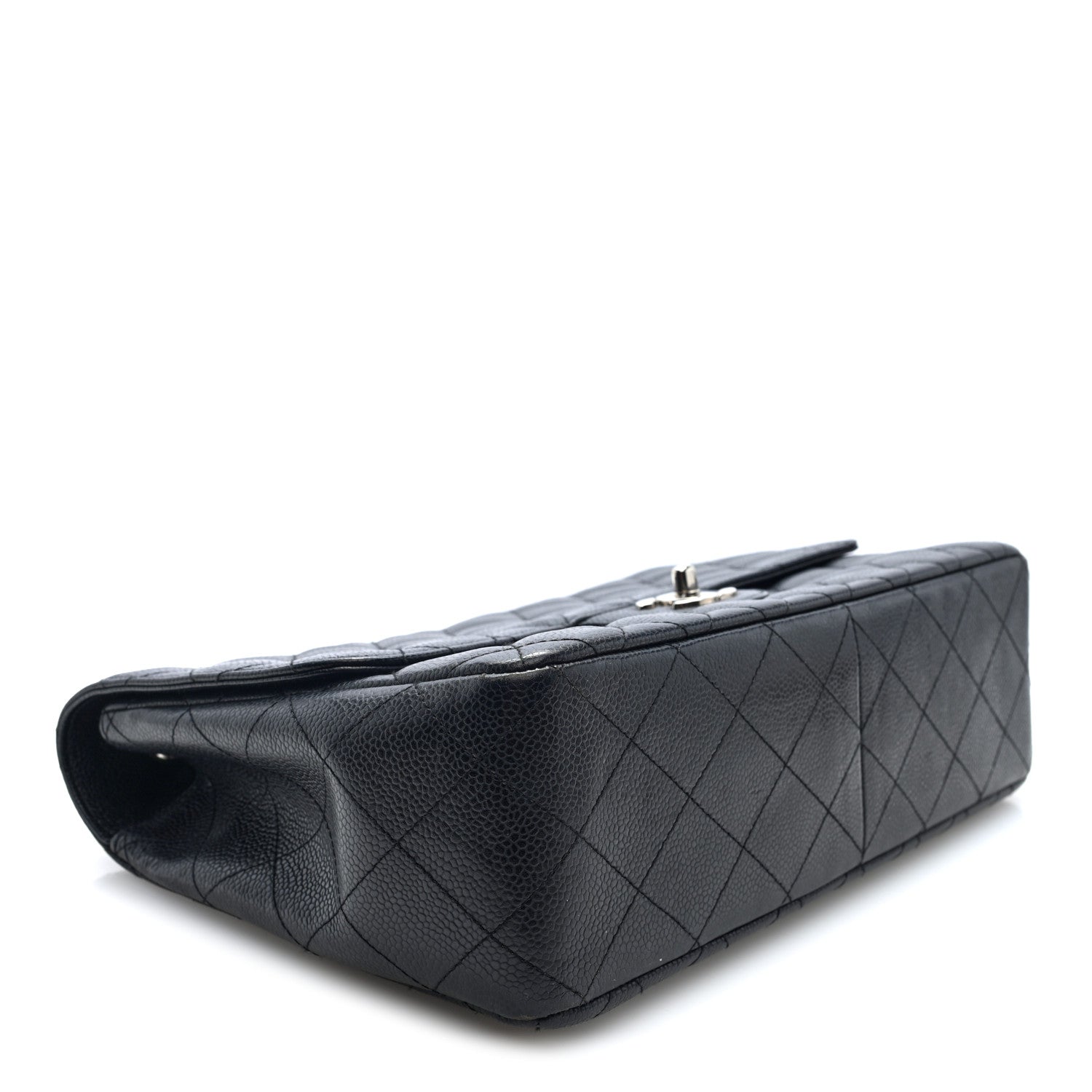 Caviar Quilted Jumbo Single Flap Black