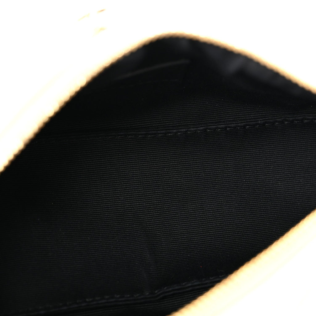 Lambskin Monogram Mini Sade Tube Bag Crema Soft