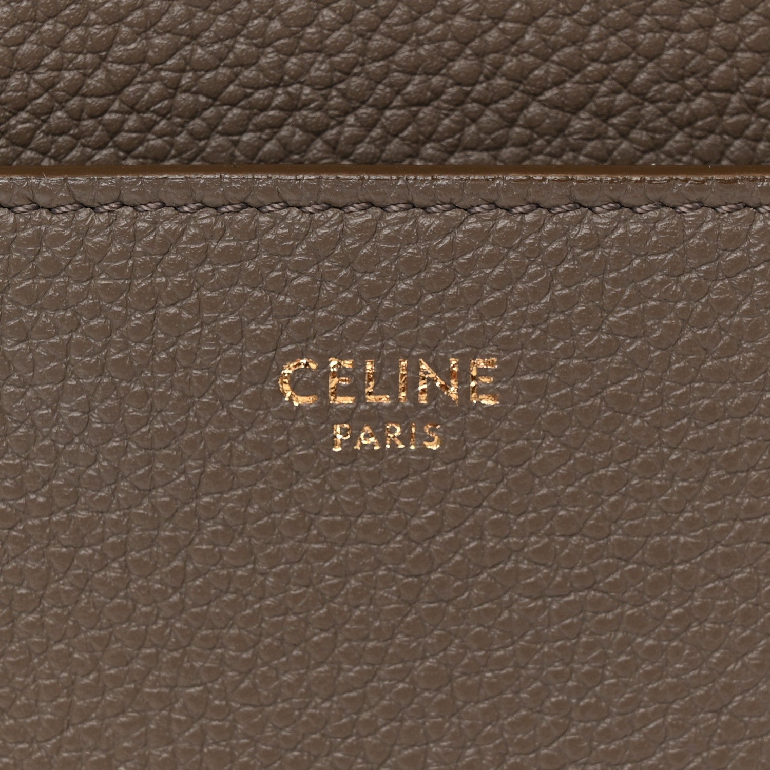 Soft Grained Calfskin Sangle Bucket Bag Taupe