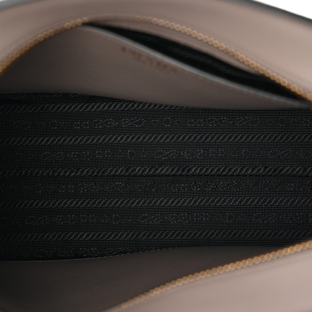 Saffiano Calfskin Esplanade Crossbody Bag Argilla