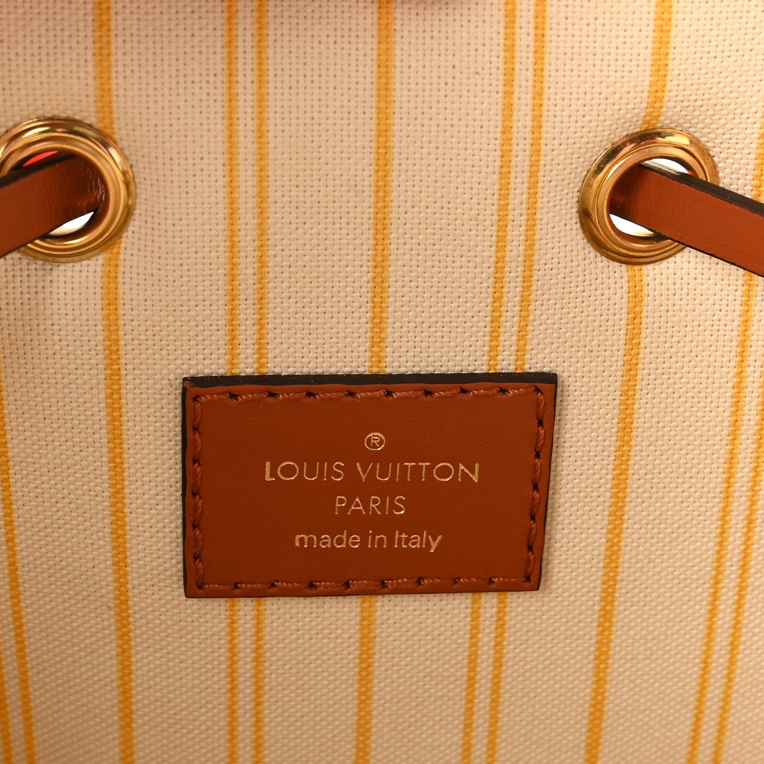 Raffia Calfskin Monogram Neonoe MM Tan