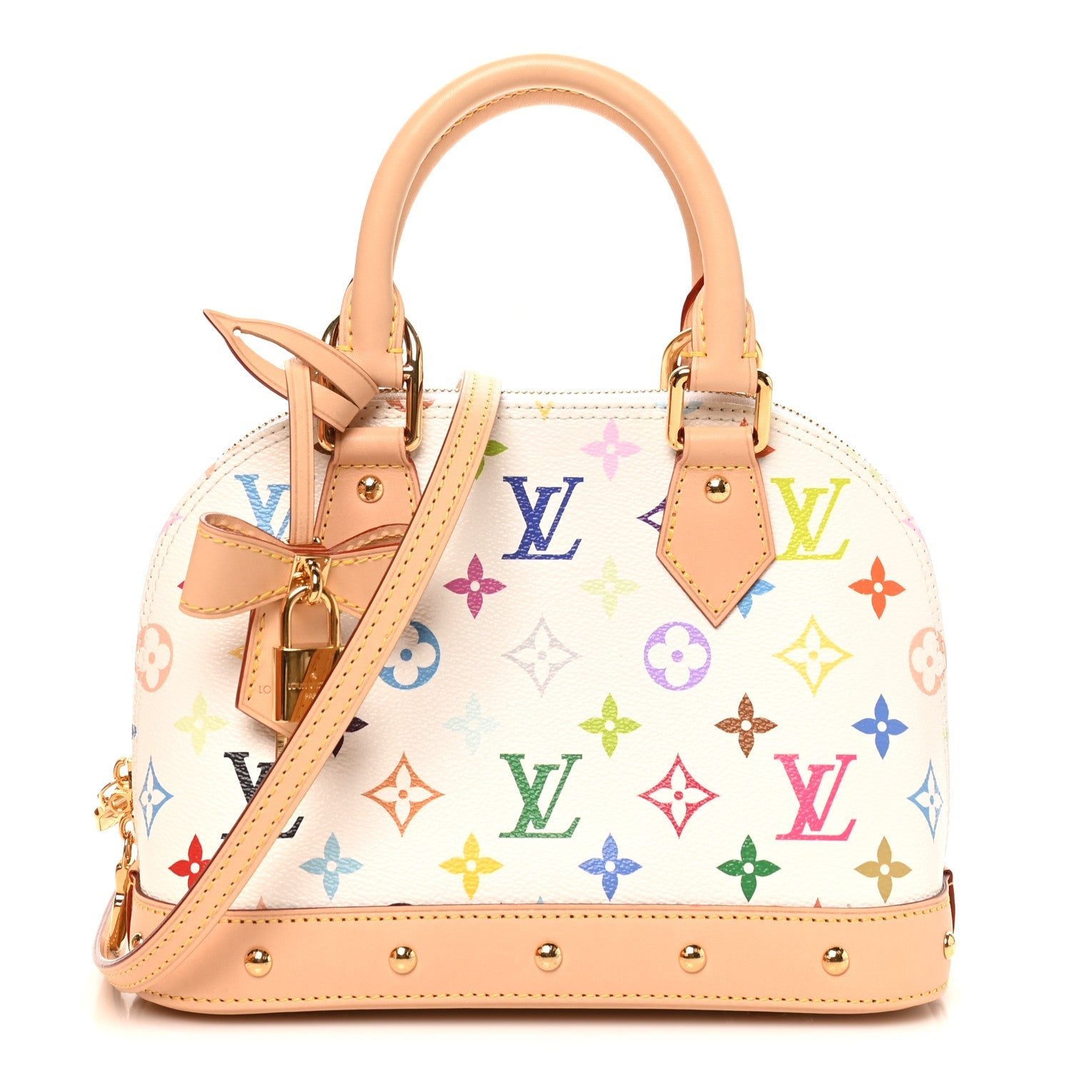 LV x TM Monogram Multicolor Alma BB White